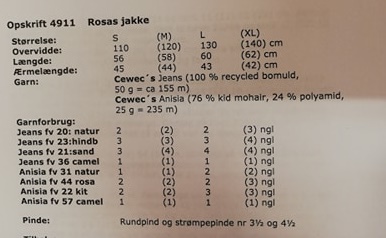 Rosas jakke/cardigan i Jeans og Anisia, 4911 -