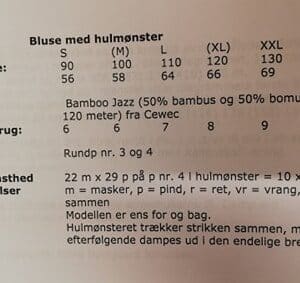 Bluse med hulmønster, 2924 -
