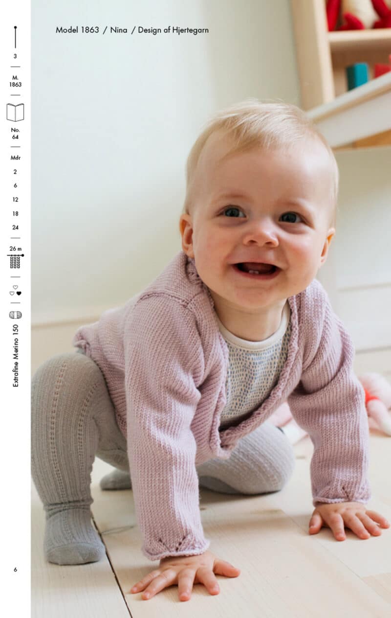 Hæfte med 8 opskrifter til Baby - Strikkeopskrifter