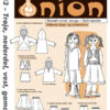Trøje, nederdel, vest, gamascher, str. 92-128 - Onion kids wear 20033 - Onion