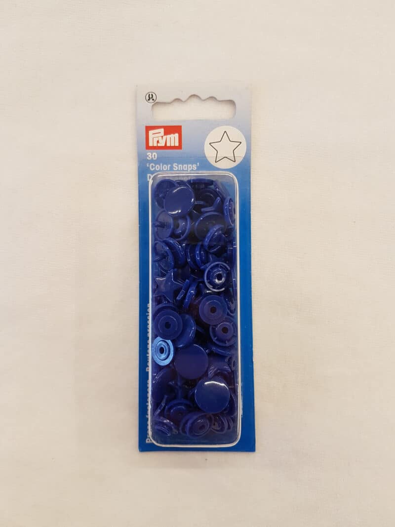 Prym trykknap blå m. stjerne, Color Snaps - Prym