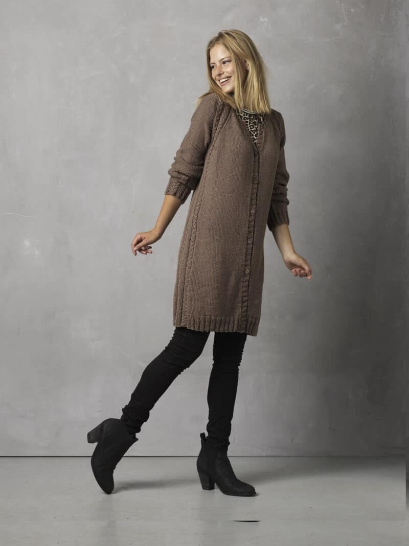 En flette jakke, 4307 - Papyrus -