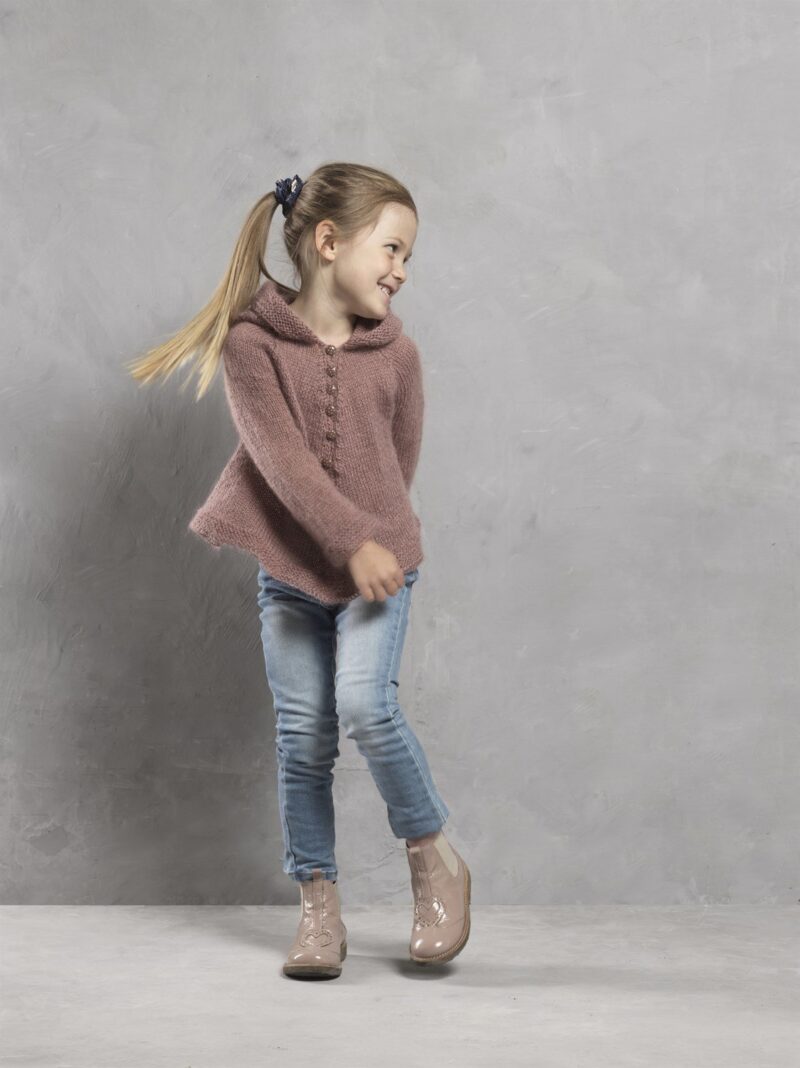 Børnebluse med hætte i Dolce, 4616 -