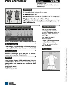 Kjole med flæser, str.XL-5XL - Onion 9026 - Onion