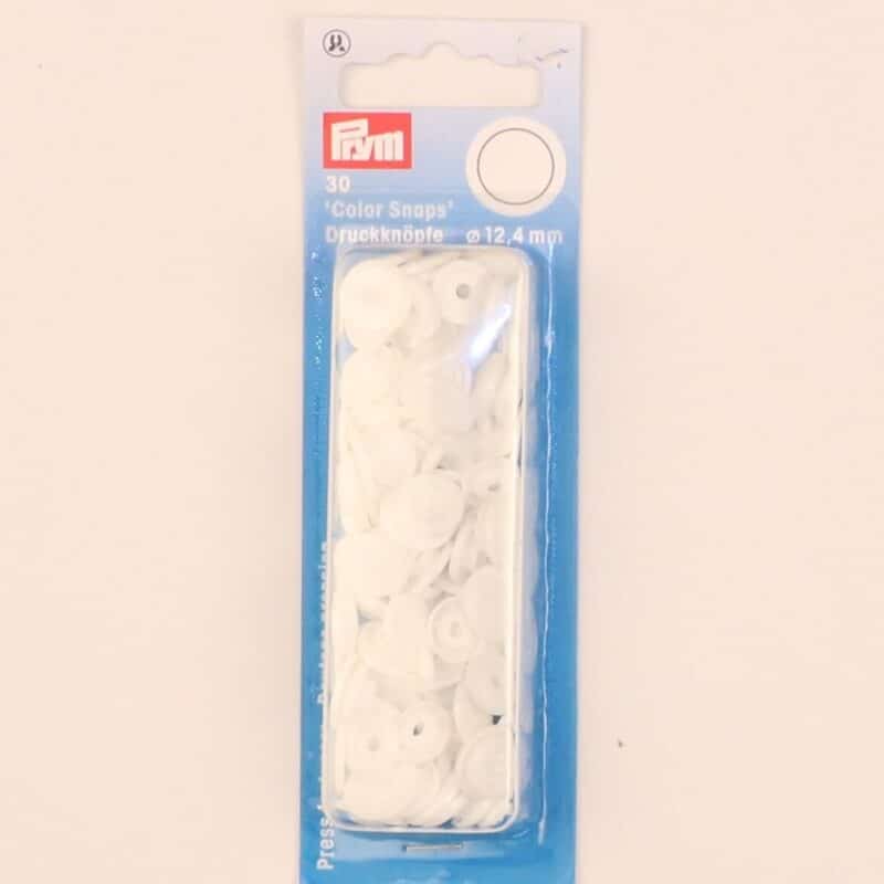 Prym trykknap hvid, Color Snaps - Prym