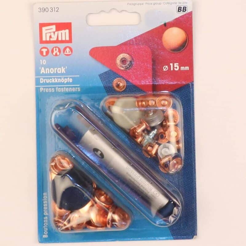 Prym trykknapper kobber, ø 15 mm - Prym