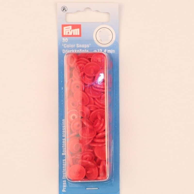 Prym trykknap rød, Color Snaps - Prym