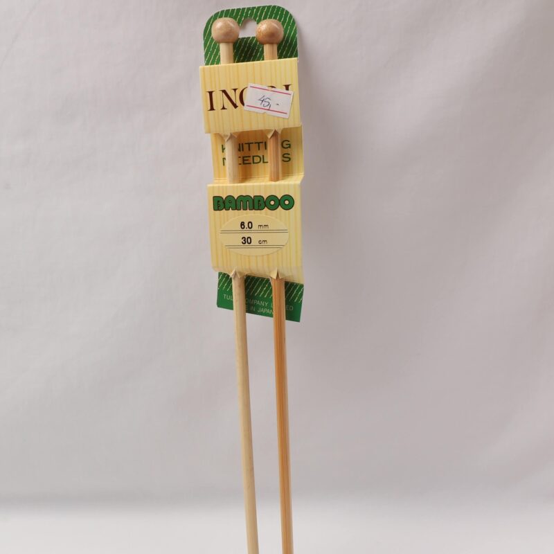Strikkepind - Bambus 6 mm -