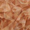 Mønster i brune nuancer - Silkechiffon - Info mangler
