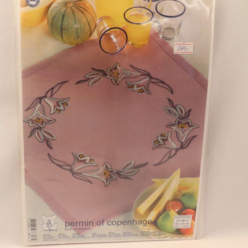 Broderi Kit - Dug 62x62 cm, Permin 27-8617 -