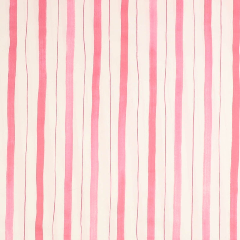 Striber i pink, lyserød, hvid - Bomuld/polyester - Info mangler