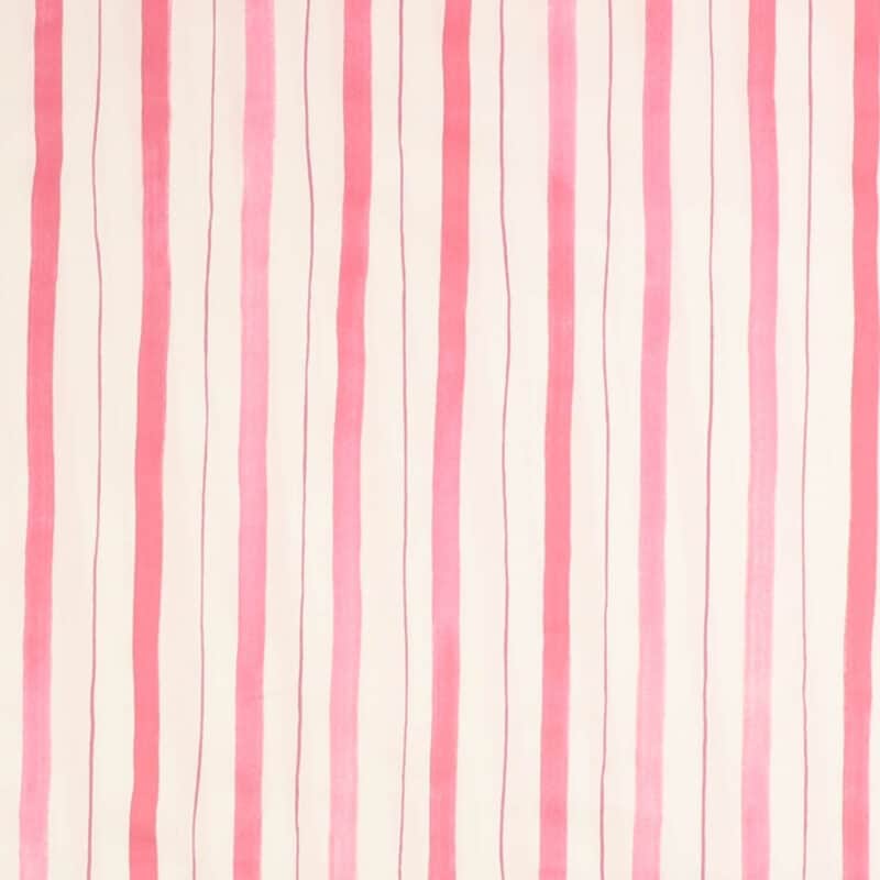 Striber i pink, lyserød, hvid - Bomuld/polyester - Info mangler