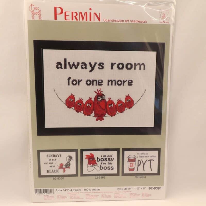 Broderi Kit - Always room..... 29x20 cm -