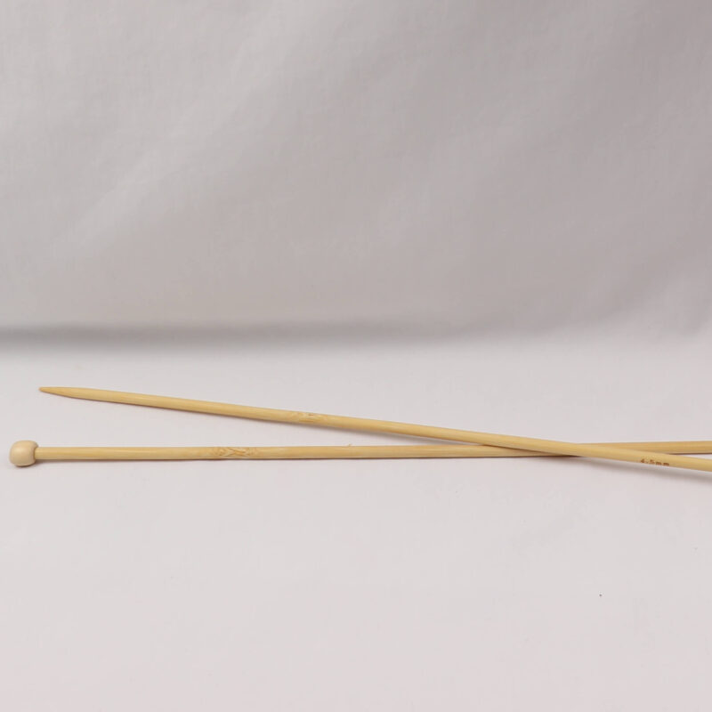Strikkepind - Bambus 4,5 mm -