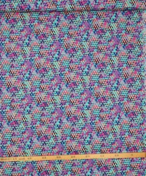 grafisk cube mønster lilla - Patchwork