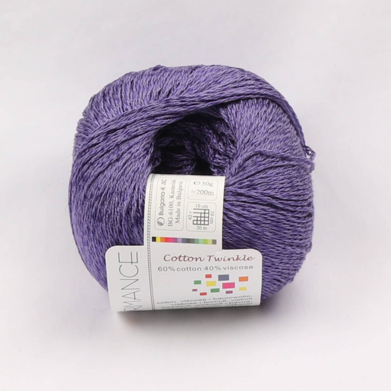 Cotton Twinkle, Bomuld/viskose - Lys lilla fv 75 - Info mangler