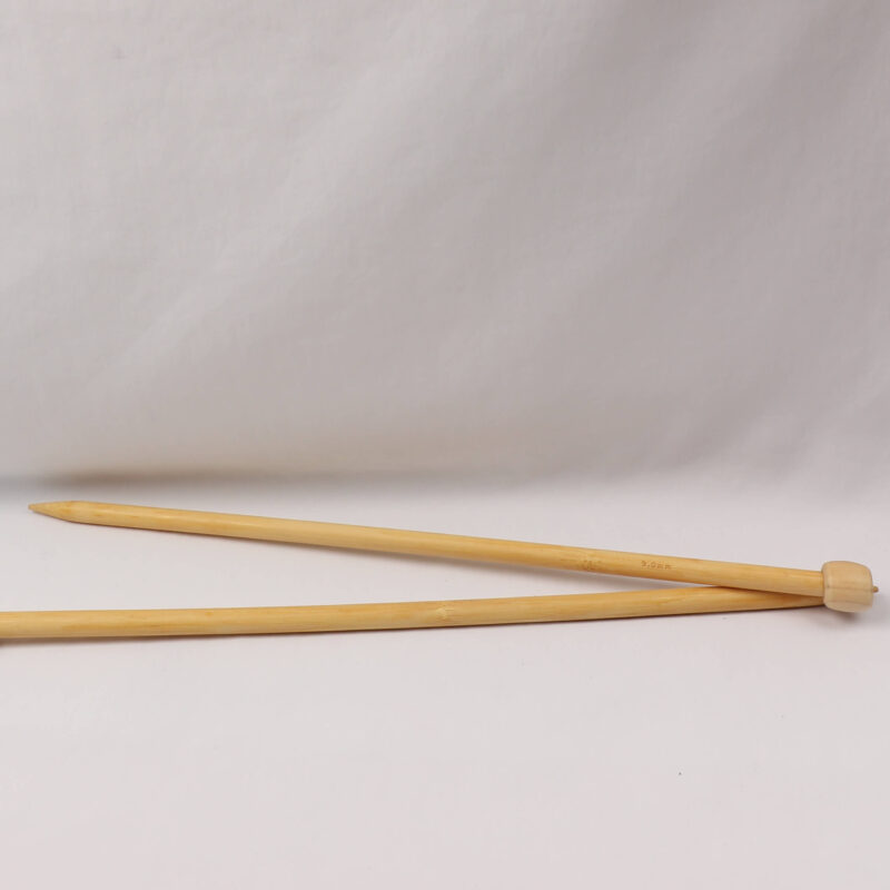 Strikkepind - Bambus 9 mm -
