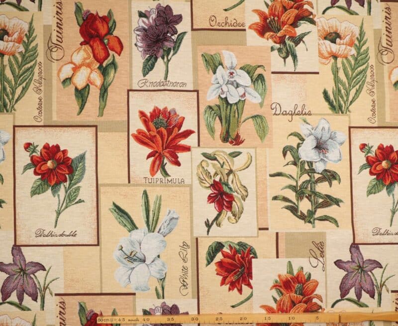 Blomstermotiver - Gobelin - Info mangler