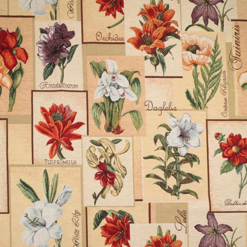 Blomstermotiver - Gobelin - Info mangler