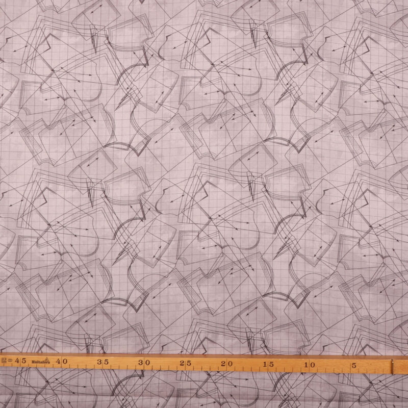 Sewing Stuff, snitmønster på lysegrå bundfarve - Patchwork - Info mangler
