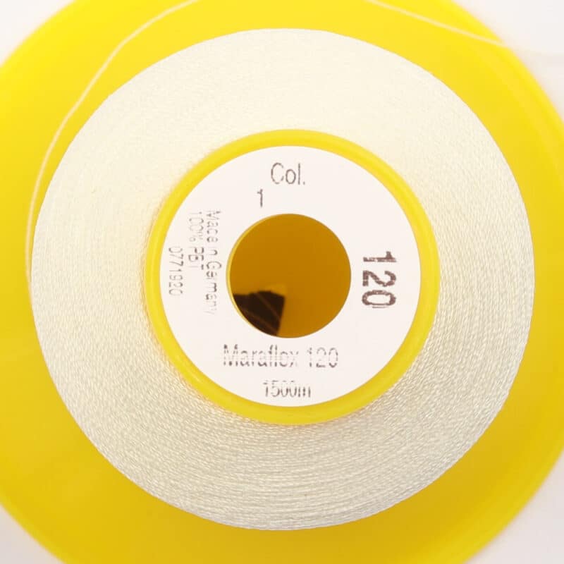 Maraflex 120 fra Gütermann, elastisk tråd - Offwhite -