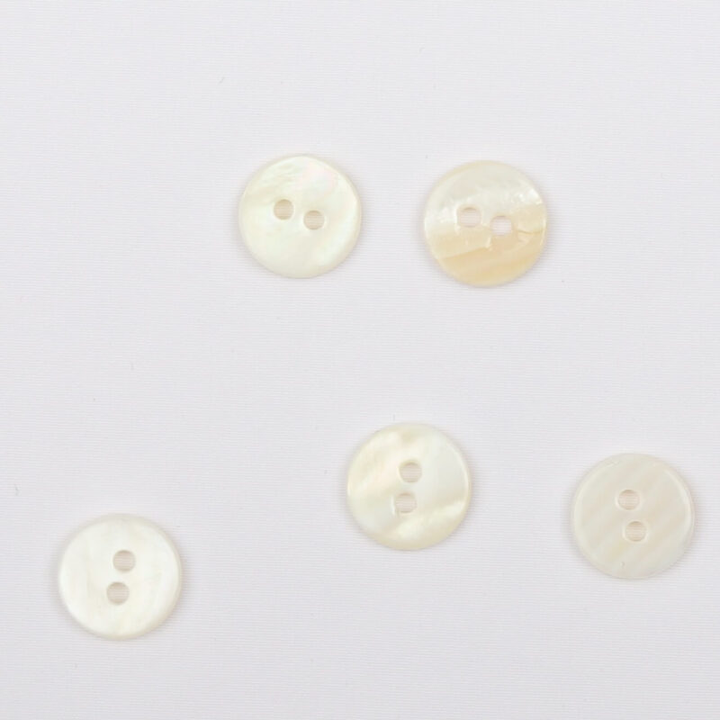 Hvid perlemor ø 10 mm -