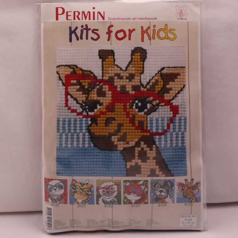 Kits for kids (malet stramaj) - Giraf m. briller 25x25 cm -