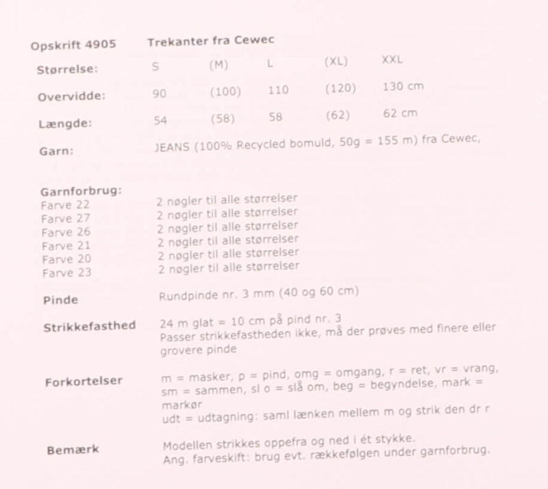Trekanter fra cewec i Jeans, 4905 -