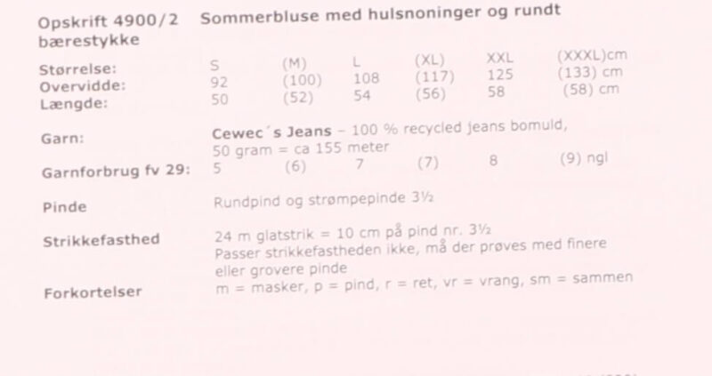 Sommerbluse i Jeans, 4900 -