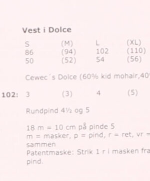 Vest i Dolce, 4620 -