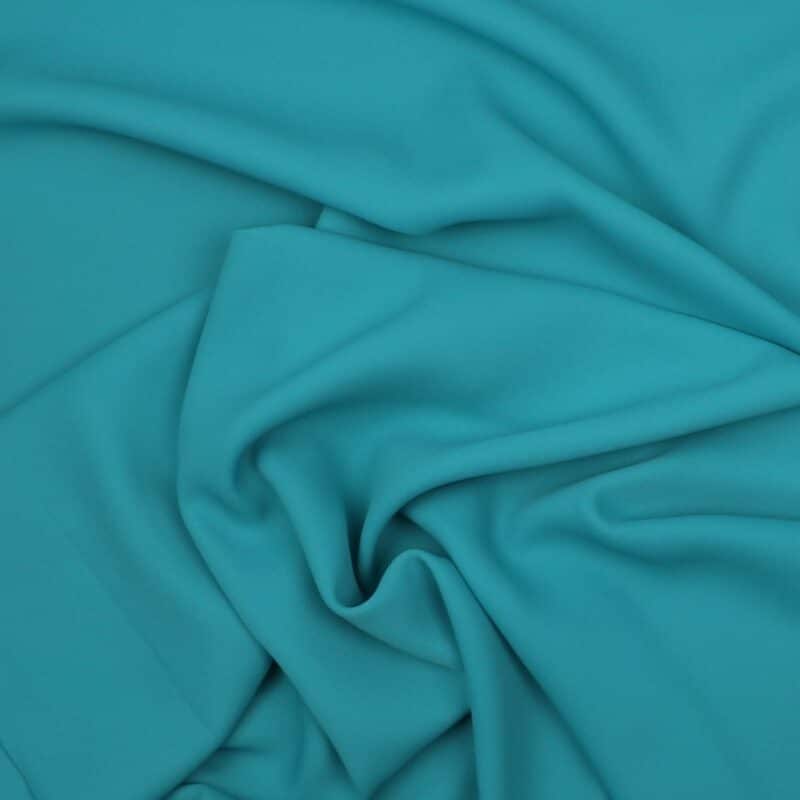 Turkisgrøn - Chiffon, polyester - Info mangler