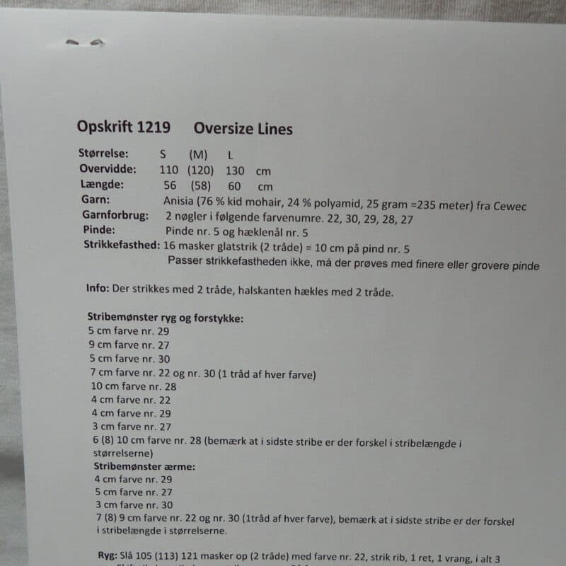 Oversize Lines, 1219 - Anisia garn -