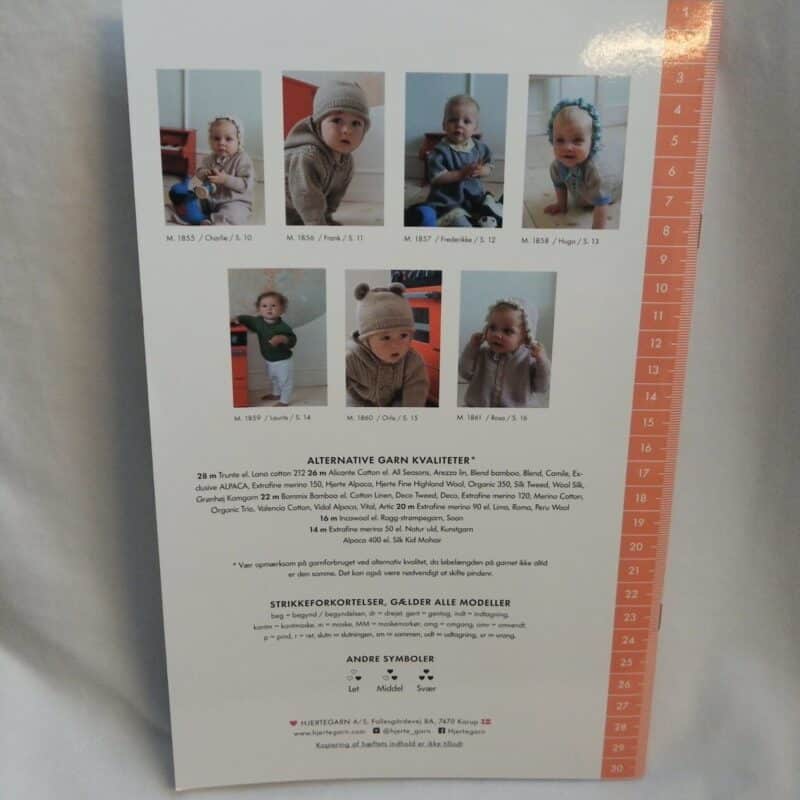 Hæfte med 7 opskrifter til baby - Strikkeopskrifter -