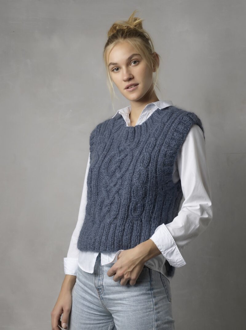 Dolce Glitter slipover med dybe ærmegab, 4627 -