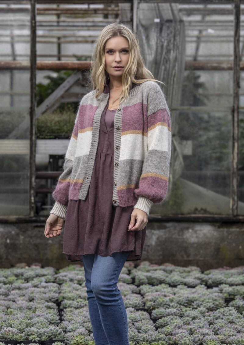 Rosas jakke/cardigan i Jeans og Anisia, 4911 -