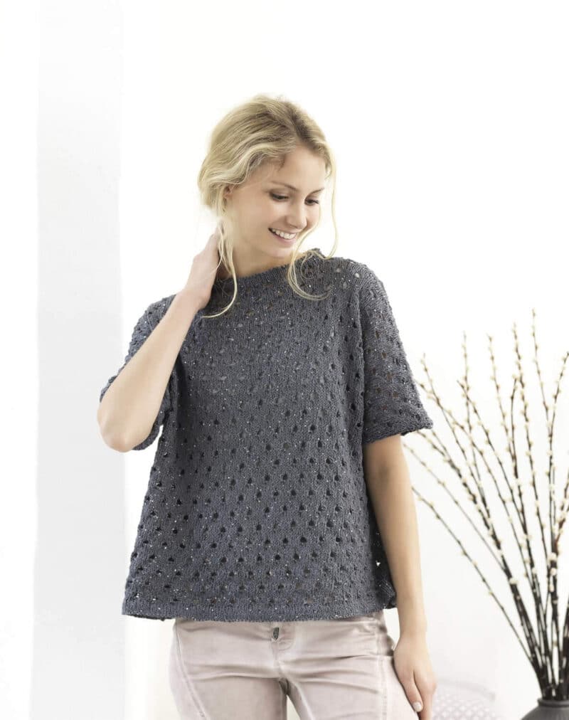 T-shirtbluse, 3500/2 - Novara garn -