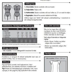Kjole i paneler strikstof, str. XL – 5 XL – - Stofmøllen