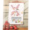 Broderi kit - Kalender m. julemand og sæk 35x51 cm -