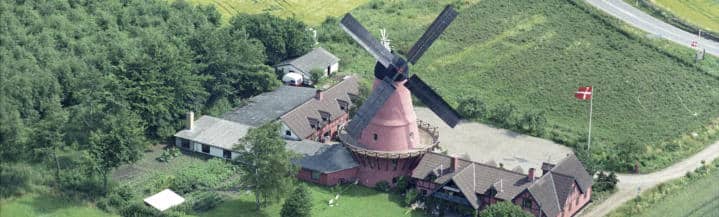 Møllens historie 6 Luftfoto bag Aastrup mølle