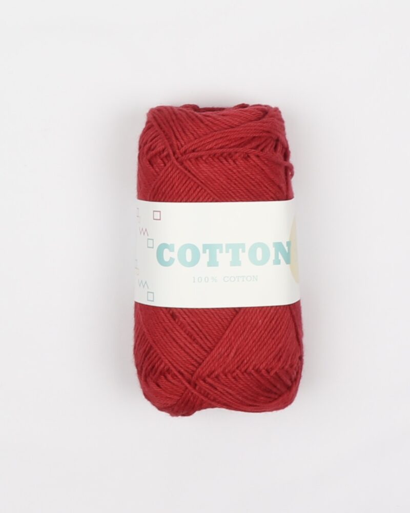 Cotton 8/4, rød - 100% Bomuld - Info mangler