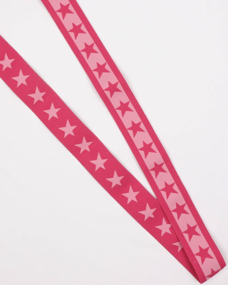 Stjerner, Pink/lyserød - 40 mm elastik -