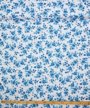 Chinoiserie Garden, blå blomster - Patchwork - Info mangler