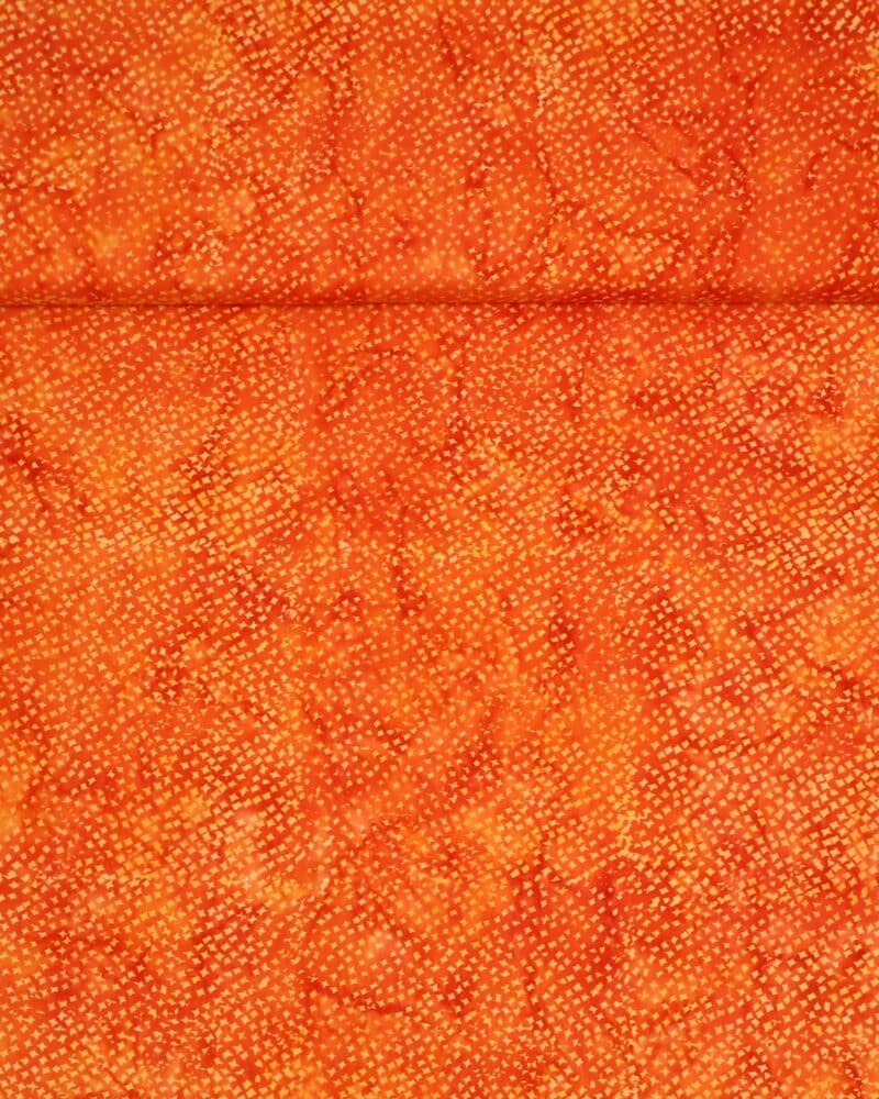 Brændt orange m. lyst mønster - Bali - Info mangler