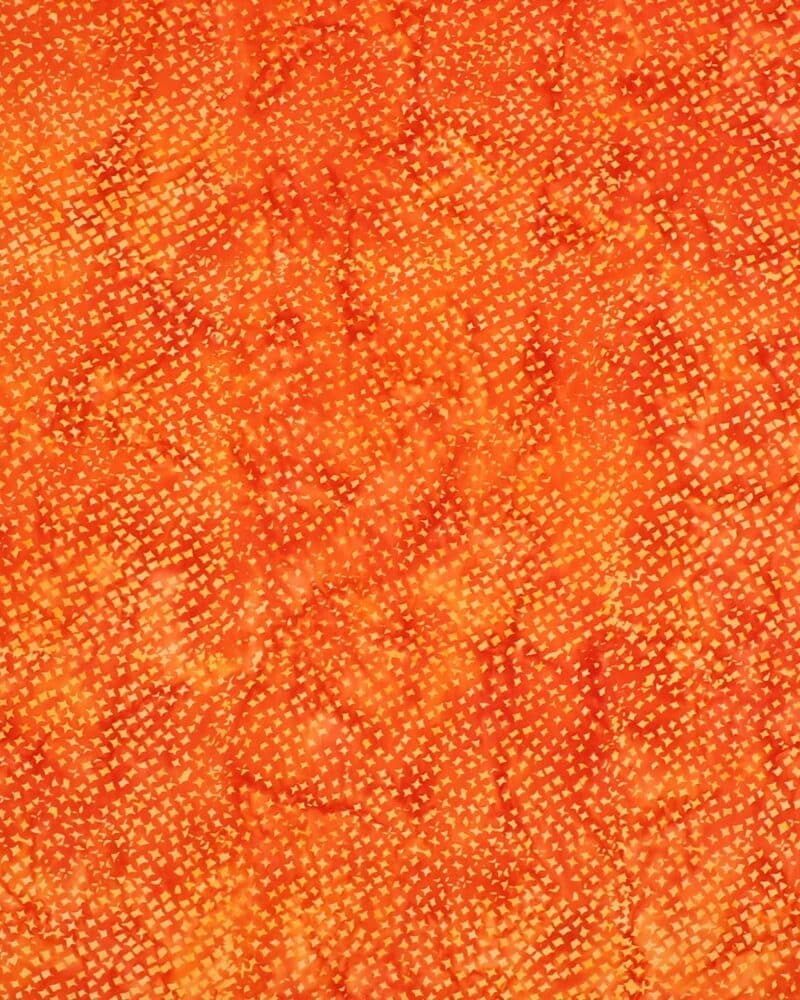 Brændt orange m. lyst mønster - Bali - Info mangler