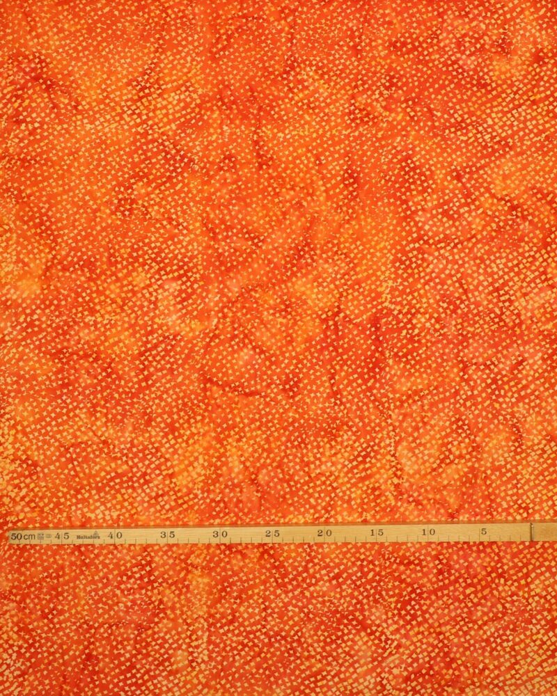Brændt orange m. lyst mønster - Bali - Info mangler