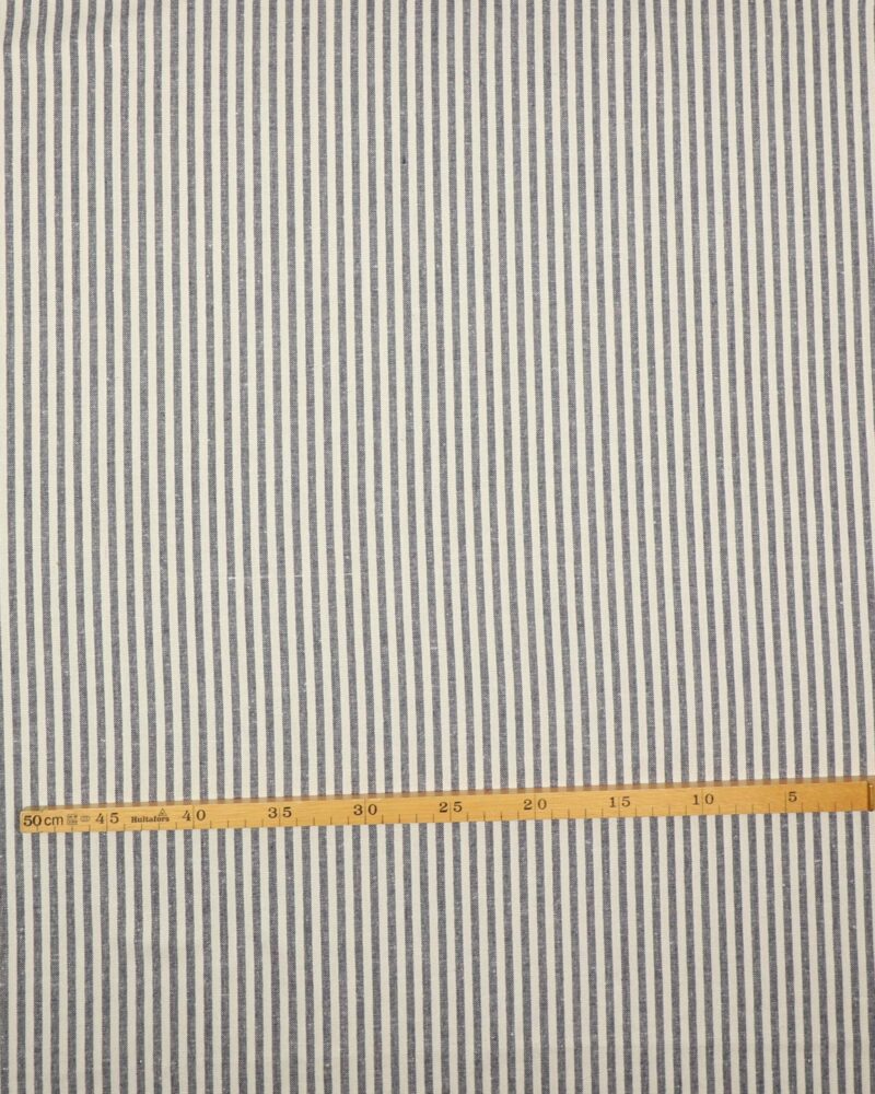 Blå/offwhite striber, 5 mm - Boligtekstil (bæredygtigt) - Info mangler