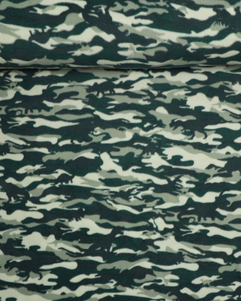 Camouflage m. dinoer - Fleece - Info mangler