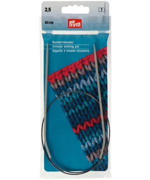 2,5 mm Quick knit pins fra Prym, 60 cm