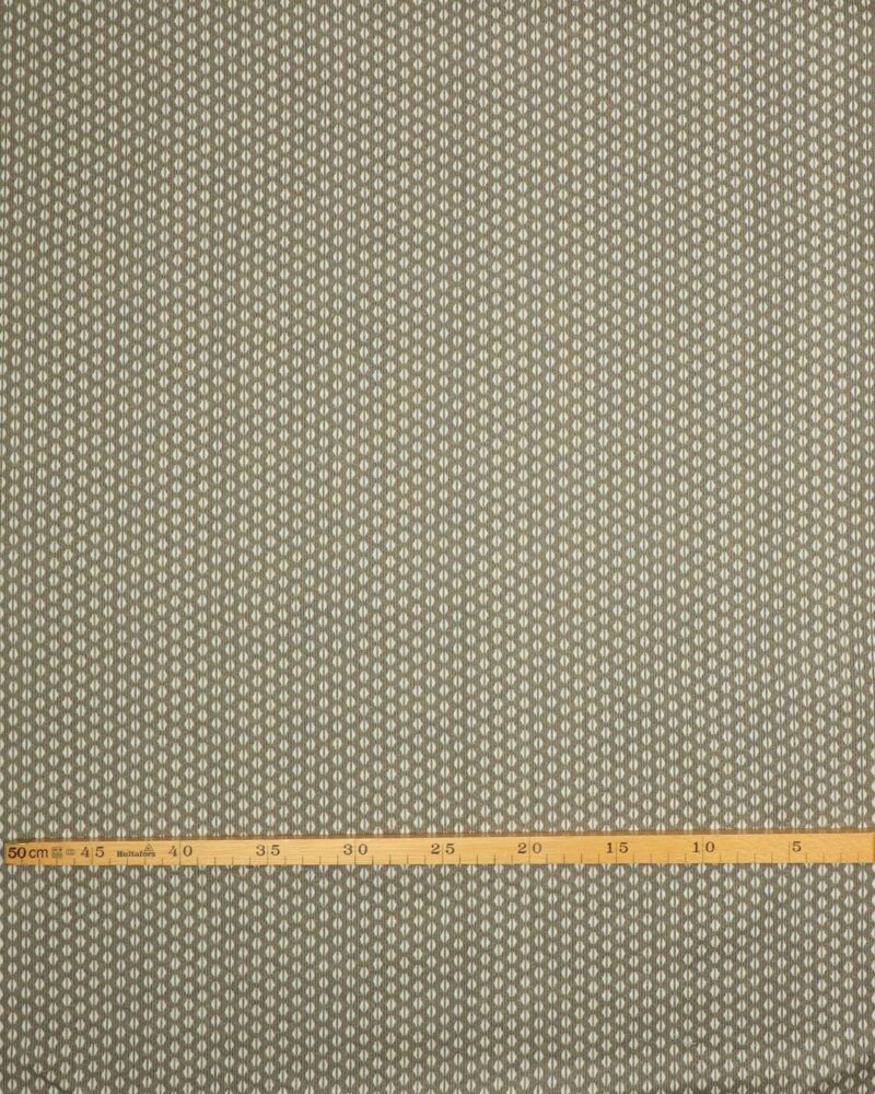 Grå med hvidt mønster - Patchwork - Stoffabrics