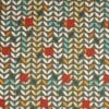 Grå med farvede bladmønster - Patchwork - Stoffabrics